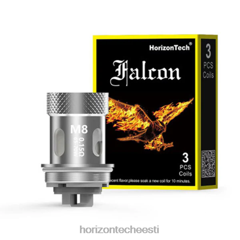 2JXRL168 HorizonTech Falcon poolid (3-pakk) HorizonTech disposable vape - m8 0,15 oomi (3-pakk)