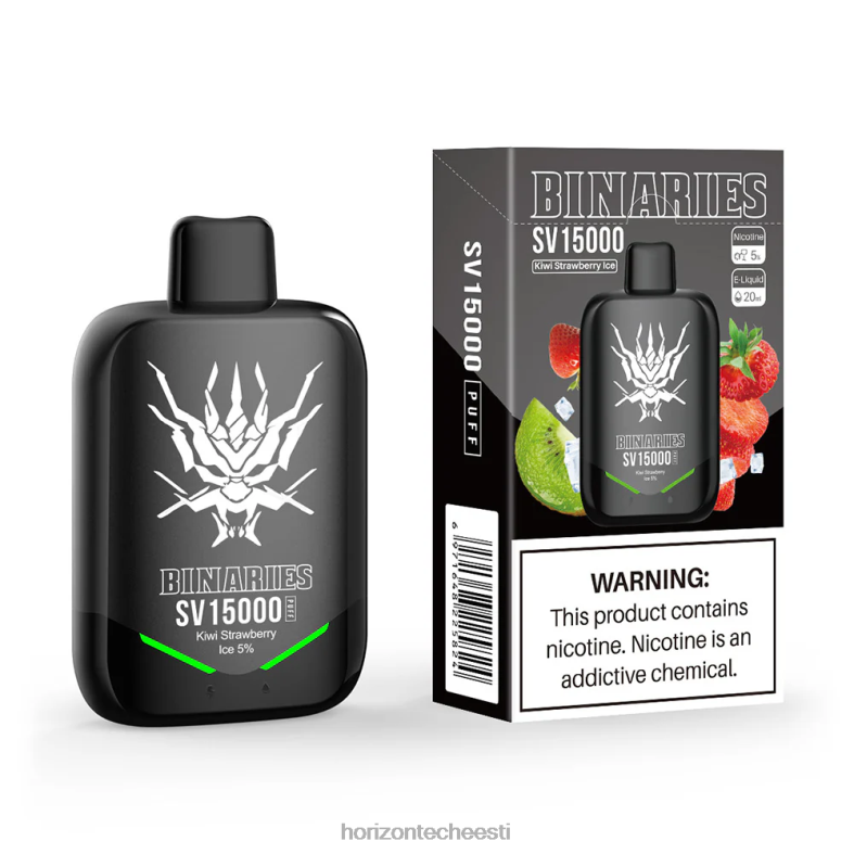 2JXRL89 HorizonTech Binaries Cabin ühekordne sv Horizon Tech vape - kiivi maasikajää