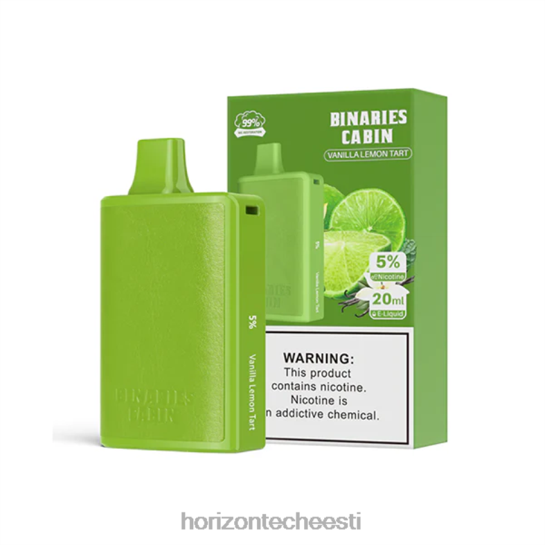 2JXRL70 HorizonTech Binaries Cabin ühekordne 20ml Horizon Tech company - vanilje sidruni tort