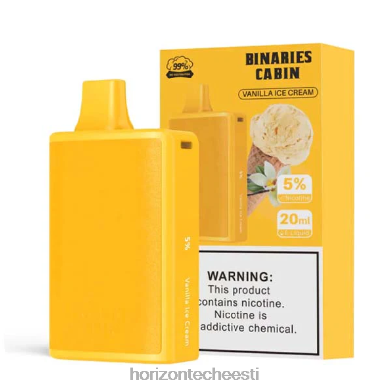 2JXRL76 HorizonTech Binaries Cabin ühekordne 20ml Horizon Tech vape tank - vaniljejäätis