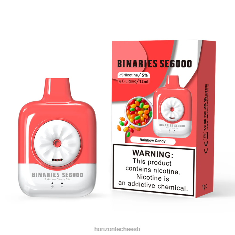 2JXRL133 HorizonTech Binaries Cabin ühekordne see 12ml HorizonTech vape Eesti - vikerkaare kommid