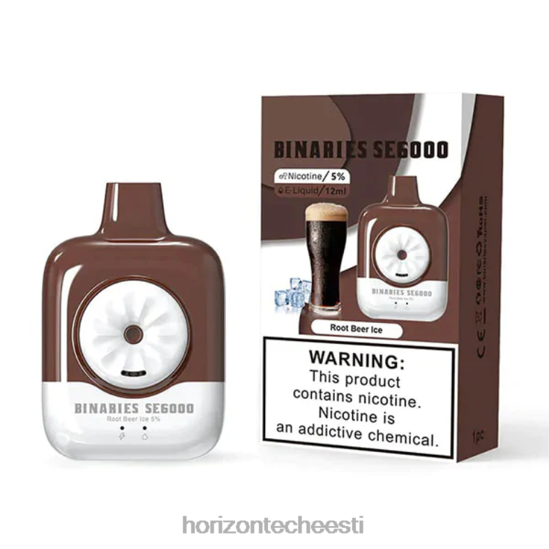 2JXRL156 HorizonTech Binaries Cabin ühekordne see 12ml Horizon Tech vape tank - juurõlle jää